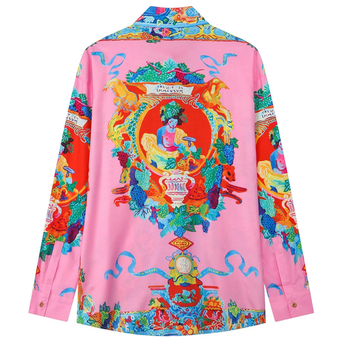 Print Oversized Shirt — front view