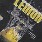 Emo Retro Black Washed T-Shirt — detail shot