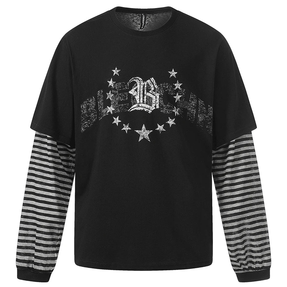 Shirts Y2K Oversized Long Sleeve Tee — fabric close-up