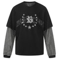 Shirts Y2K Oversized Long Sleeve Tee — fabric close-up