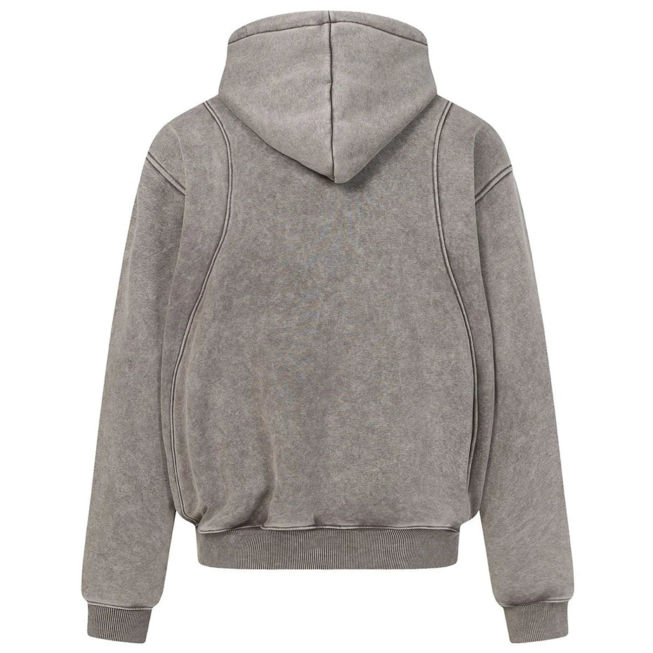 Plush Vintage Oversized Hoodie — detail shot