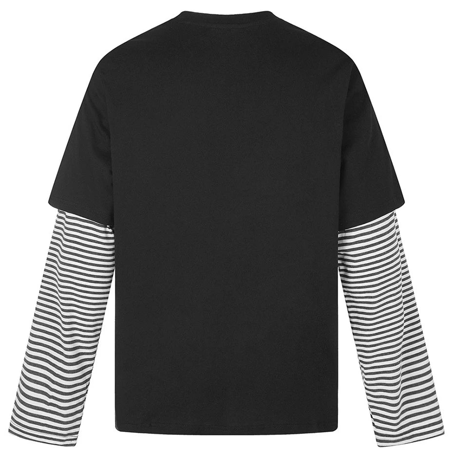 Loose Vintage Oversized Long Sleeve Tee — front view