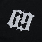 Black Oversized T-Shirt — fabric close-up
