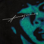 Shadow Graphic Oversized T-Shirt — fabric close-up