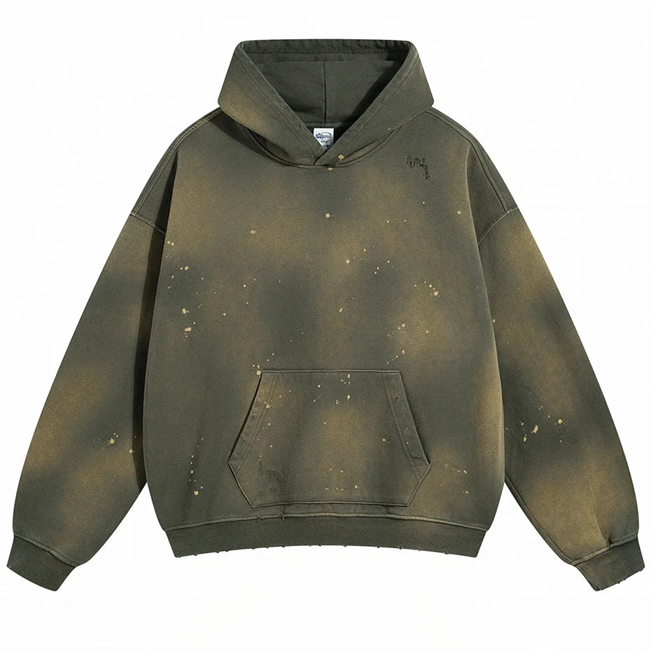 Broken Vintage Oversized Hoodie — back view