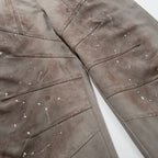 Vintage Pleated Denim Baggy Jeans — fit shot