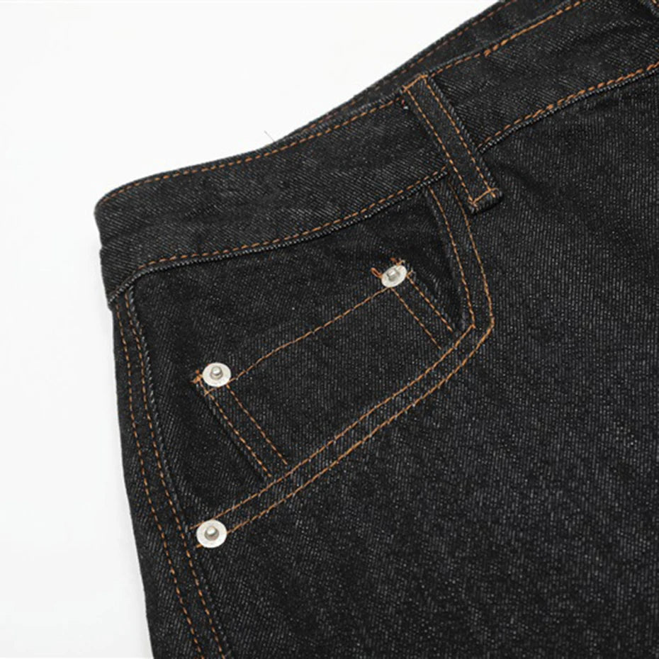 Denim Wide Leg Jeans — detail shot