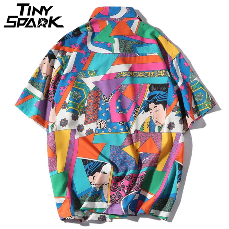 Anime Loose Shirt — back view
