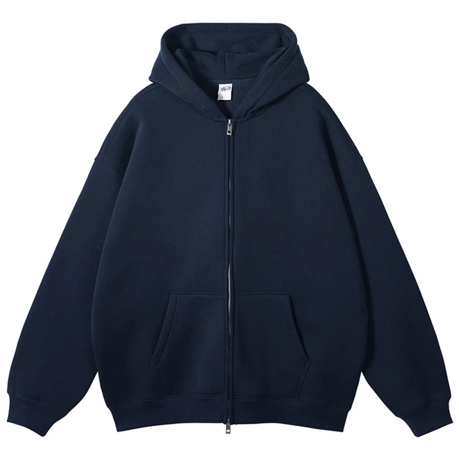 Zip Oversized Jacket — detail shot