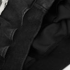 Vintage Embroidered Oversized Jacket — fabric close-up