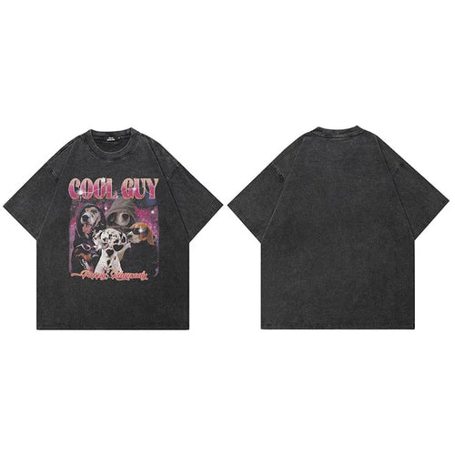Black Dog Faded T-Shirt — detail shot