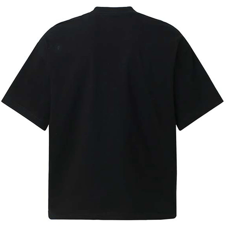 Y2K Black Graphic Oversized T-Shirt — front view