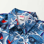 Koi Graphic Oversized Shirt — back view
