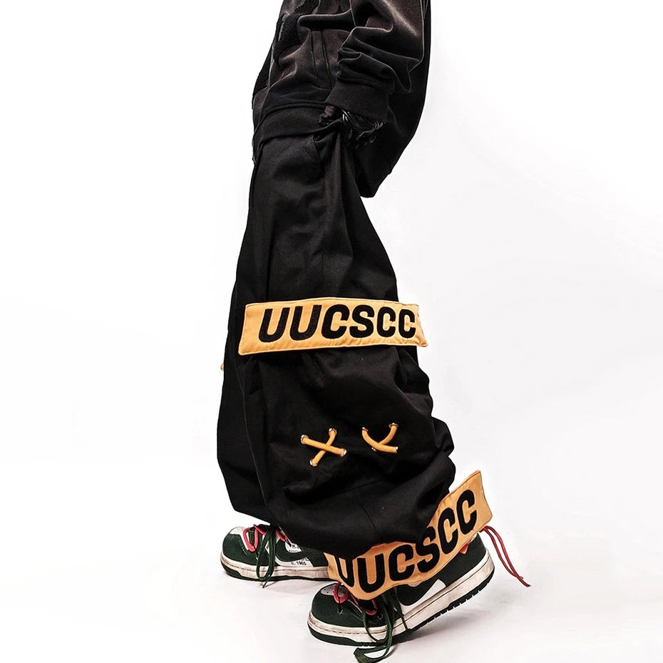Side Pocket Wide Leg Pants — front view
