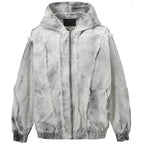 Vintage Hooded Oversized Jacket — back view