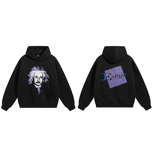 Print Graphic Hoodie — fabric close-up