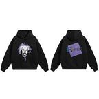 Print Graphic Hoodie — fabric close-up