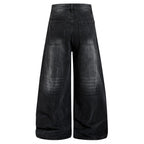 Punk Denim Baggy Jeans — back view