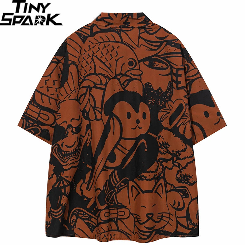 Beach Graphic Shirt — fit shot