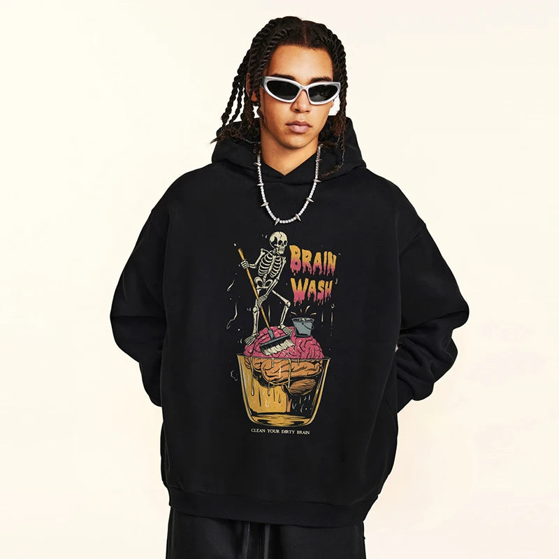 Hooded Graphic Hoodie — front view