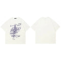 Church White Graphic T-Shirt — fabric close-up