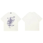Church White Graphic T-Shirt — fabric close-up