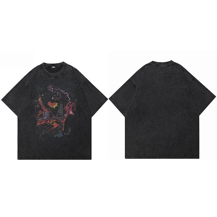Graffiti Washed T-Shirt — styling shot