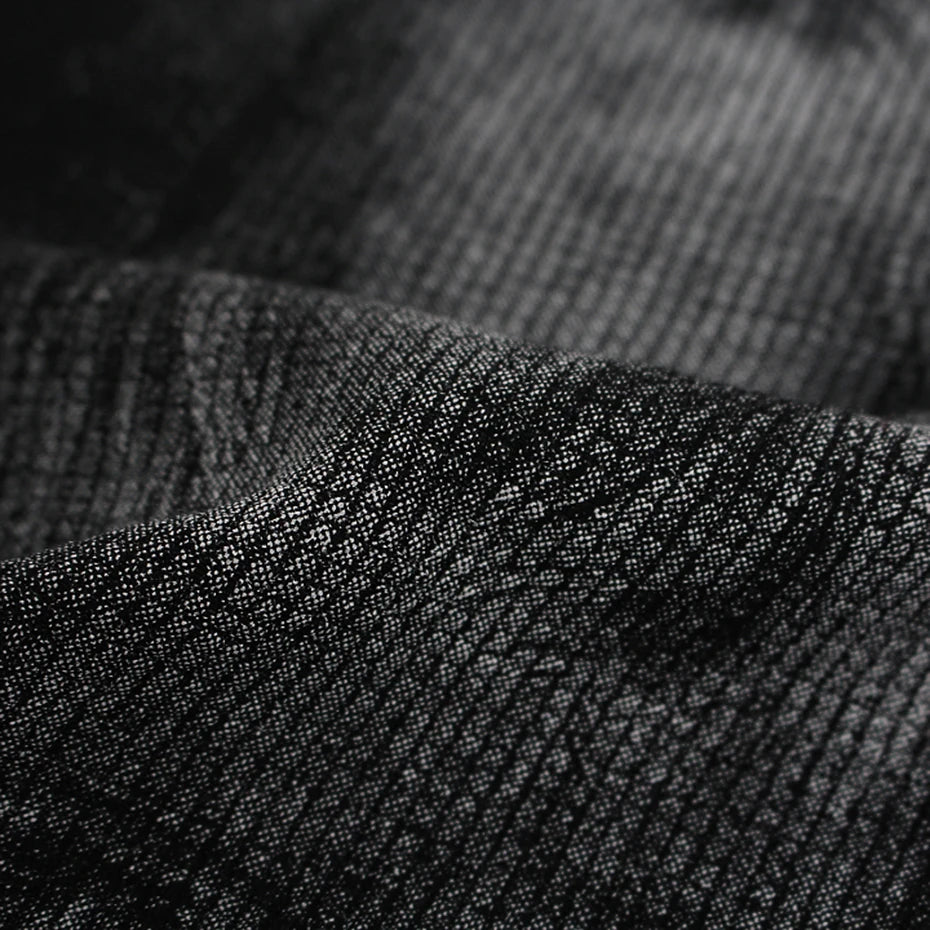 Shirts Y2K Black Graphic Oversized T-Shirt — fabric close-up