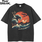 Black Sun Washed T-Shirt — front view