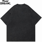 Washed Graphic Print T-Shirt — back view