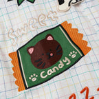 Y2K Cat Patchwork Loose Shirt — fit shot