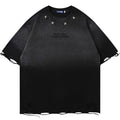 Vintage Star Distressed Loose T-Shirt — styling shot
