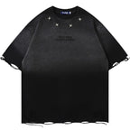 Vintage Star Distressed Loose T-Shirt — styling shot