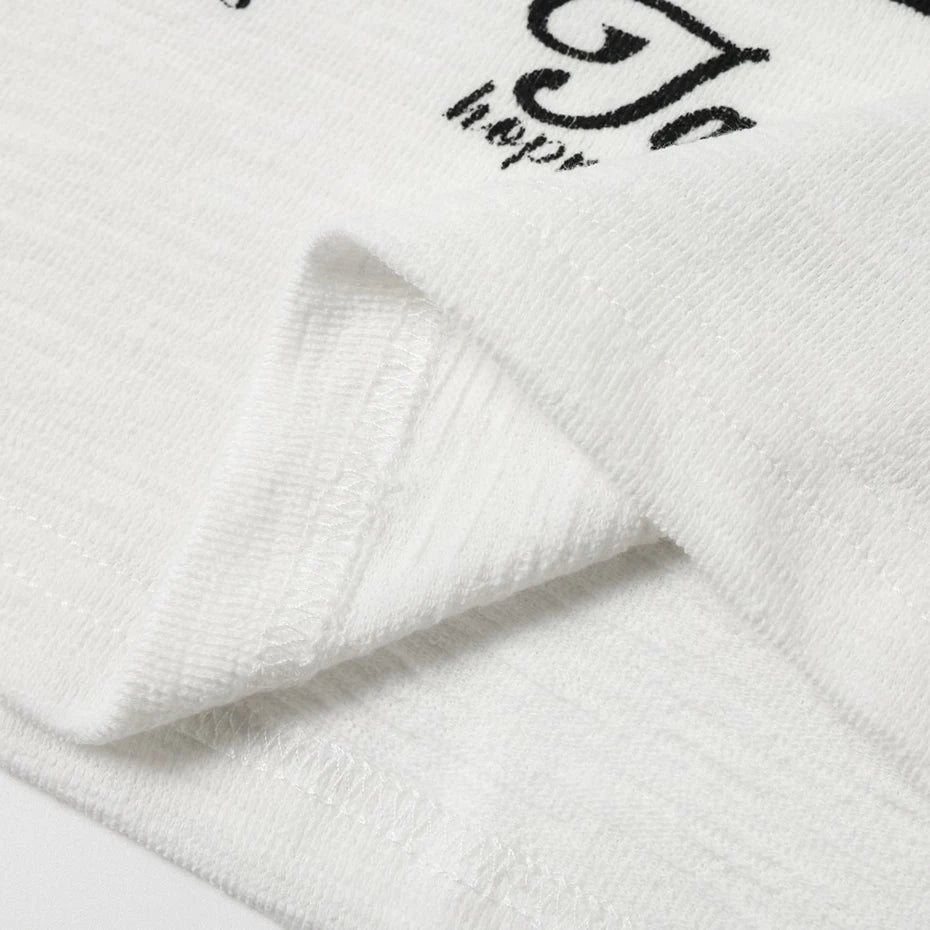 Y2K Graphic Loose Long Sleeve Tee — fabric close-up