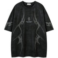 Vintage Graphic Suede Oversized T-Shirt — styling shot