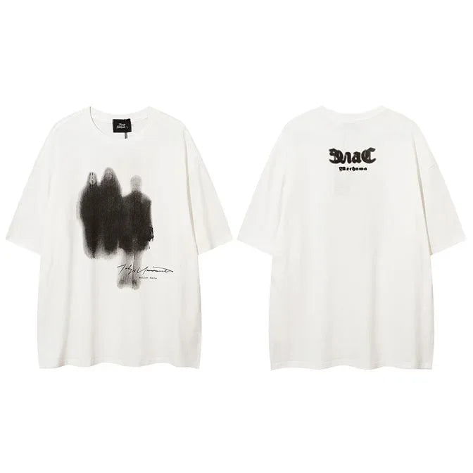 Vintage Shadow Print Oversized T-Shirt — styling shot
