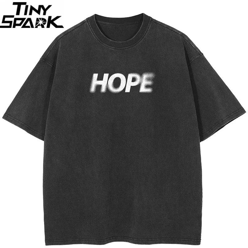 Aesthetic Black Faded T-Shirt — front view