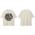 Y2K Black Faded T-Shirt — fabric close-up