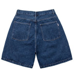 Y2K Blue Loose Denim Shorts — front view