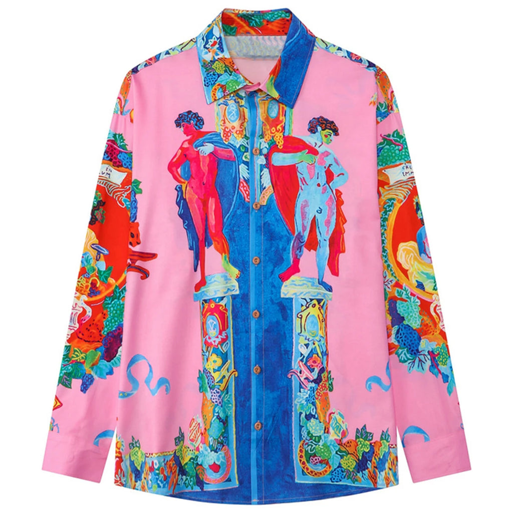 Print Oversized Shirt — styling shot