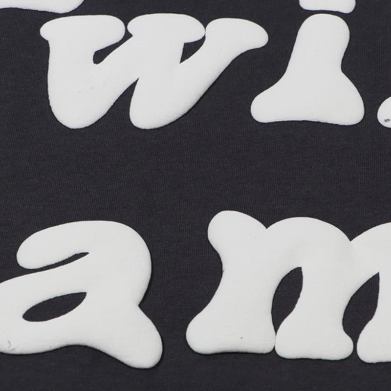 Grey Print T-Shirt — back view
