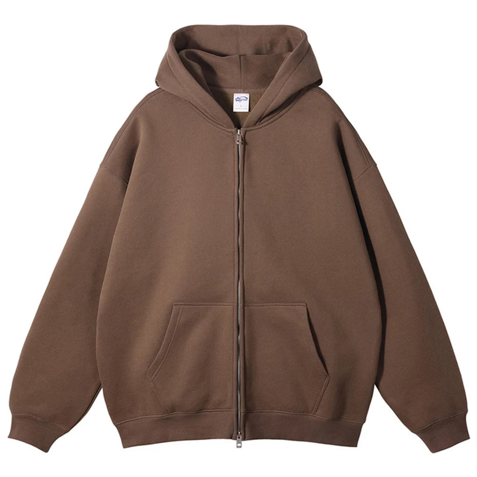 Zip Oversized Jacket — fit shot