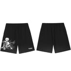 Anime Cartoon Shorts — fabric close-up