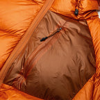 White Puffer Jacket — fabric close-up
