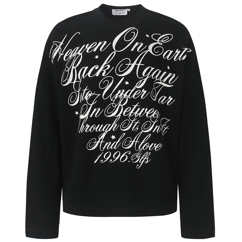 Vintage Y2K Oversized Long Sleeve Tee — back view