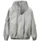 Vintage Hooded Oversized Jacket — detail shot