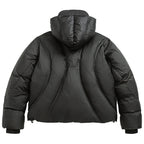 White Padded Puffer Jacket — fit shot