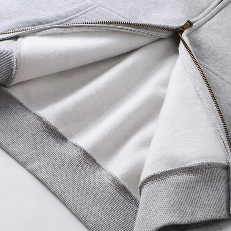 Hooded Oversized Jacket — fabric close-up