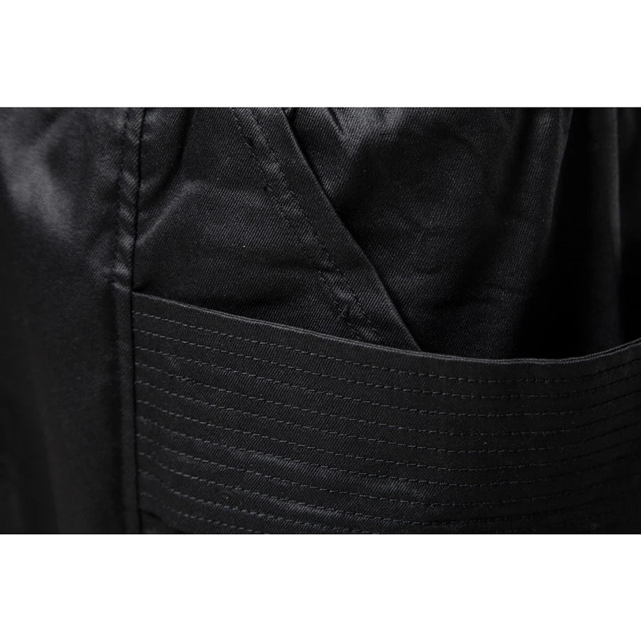 Punk Black Cargo Pants — fit shot