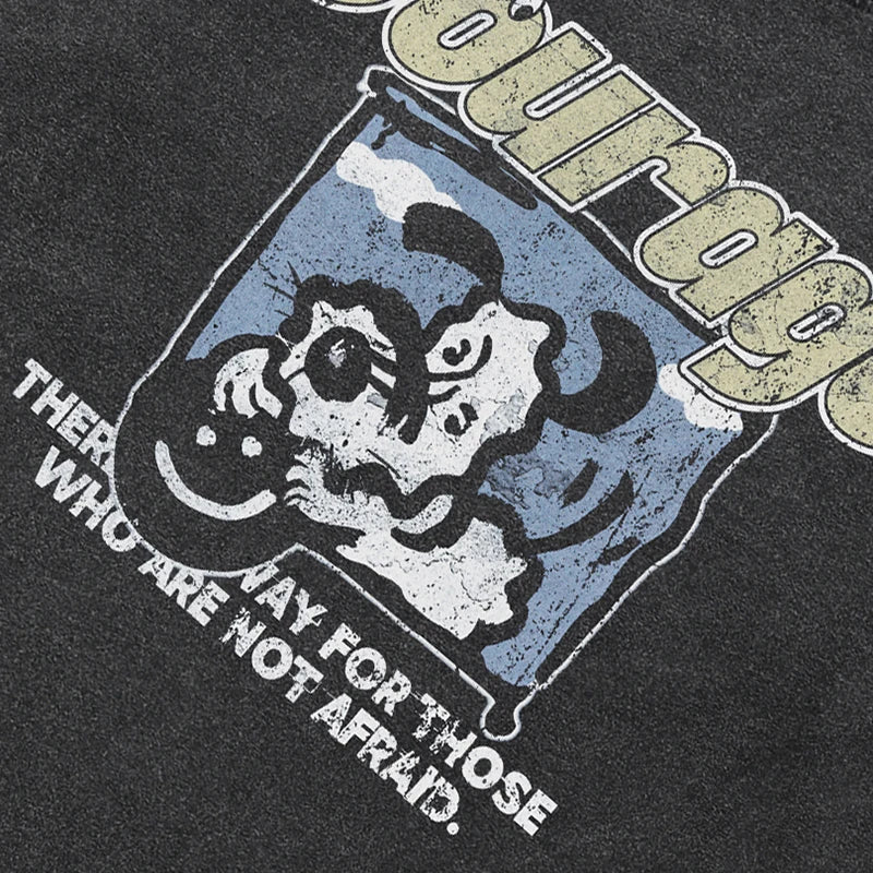 Black Dog Washed T-Shirt — front view